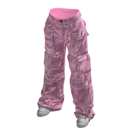 Pink Urban Utility Cargo Pants