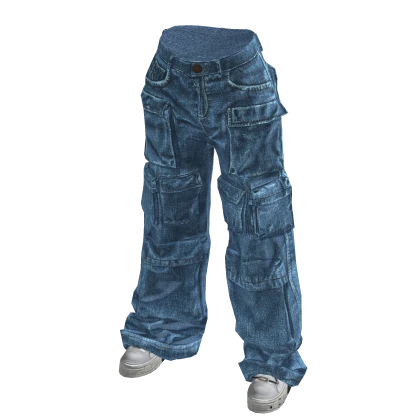 Light Blue Urban Utility Cargo Pants