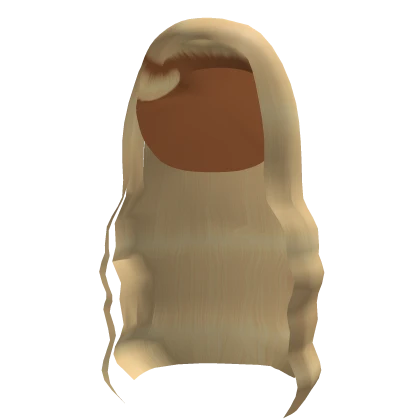 Sleek Side Part Curled Wig In Blonde