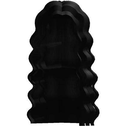 Long Extra Curly Waves Deep Jet Black Hair 