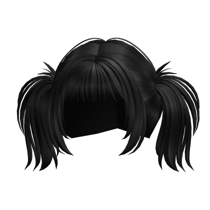 Black Cyber Spikey Pigtails