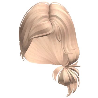 Idol Model Side Low Bun Hair (Blonde)