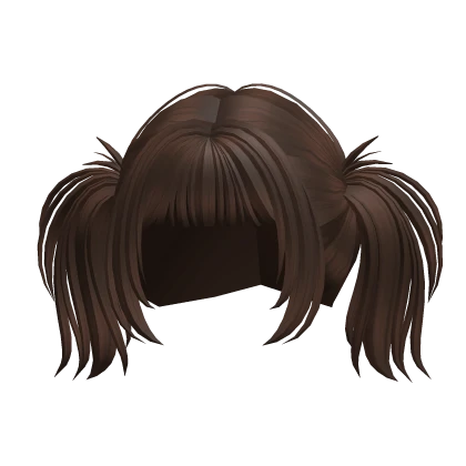 Brown Cyber Spikey Pigtails