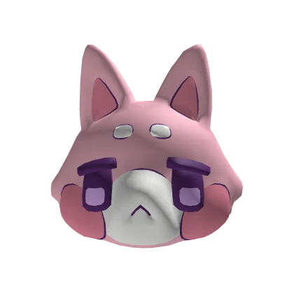 ♡ Pink Tabby Cat Head 