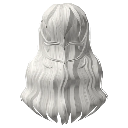 White Royal Union Pinned Princess Hair