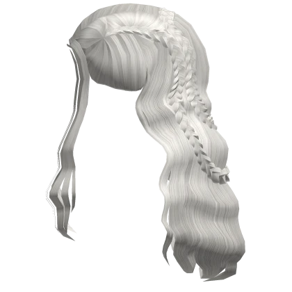 White Wavy Braided Queen Hair
