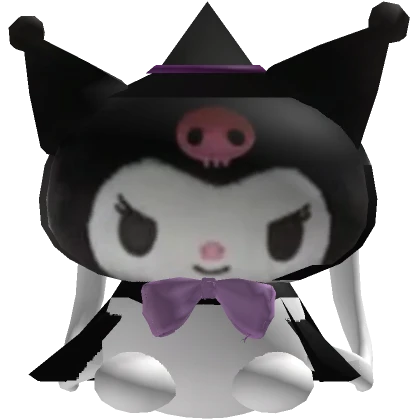 ꒰🖤: Cute Kuromi Backpack Witch Costume ꒱