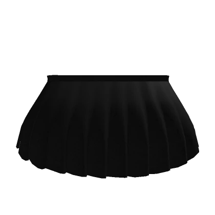 R6 1.0 Girl Black Pleated Skirt