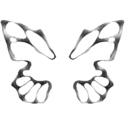 Butterfly Wing Mask Cyber Silver