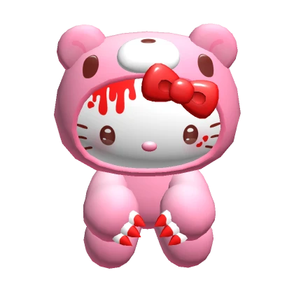 ♡ GIANT kitty gloomy bear back plushie