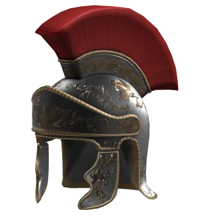 Roman Tribune Helmet w/ Red Plume