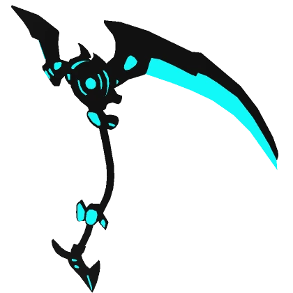 Glowing Cyan Scythe