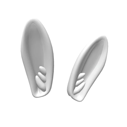 White Bunny Rabbit Ears