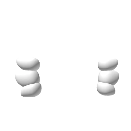 Round White Cheek Fluff