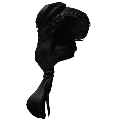 Black Twist Braided Hair of the Dragonrider