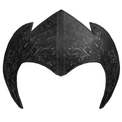 Black Metallic Headpiece of the Dragonrider