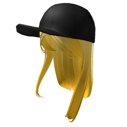  K-Pop Girl Gold hair with Black Cap