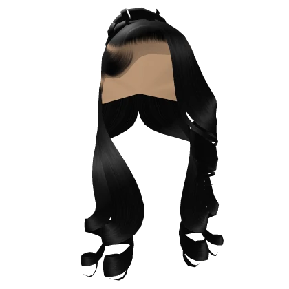 Curly Bun Half Up Half Down *Black*