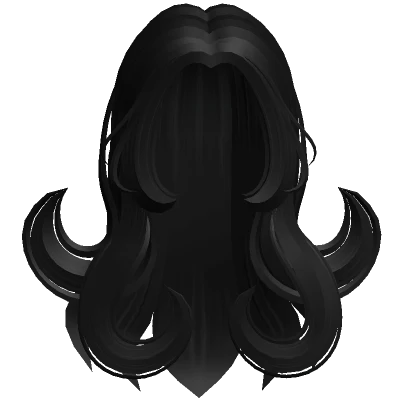 Long Fairytale Cute Curly Hair (Black)