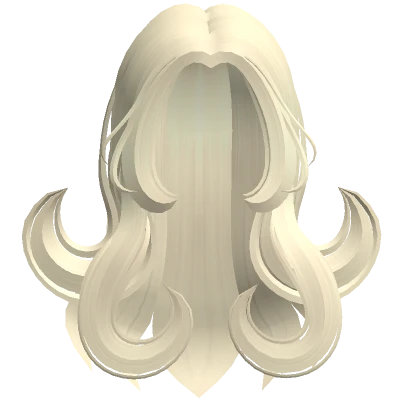 Long Fairytale Cute Curly Hair (Pastel Blonde)