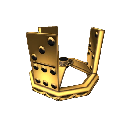 Gold Domino Crown of the Illuminati