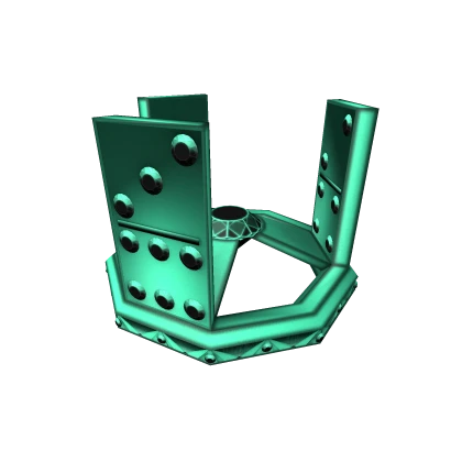 Teal Domino Crown of the Illuminati