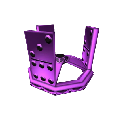 Lavender Purple Domino Crown of the Illuminati