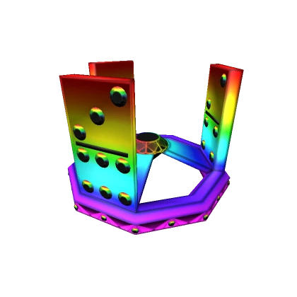 Rainbow Domino Crown of the Illuminati