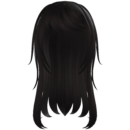 long wispy horror protagonist haircut dark brown