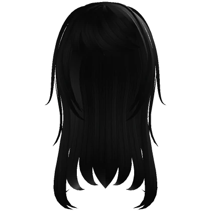 long wispy horror protagonist haircut black