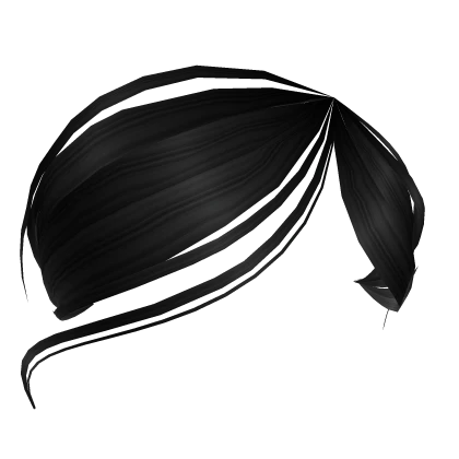 Wavy swept fringe in Black