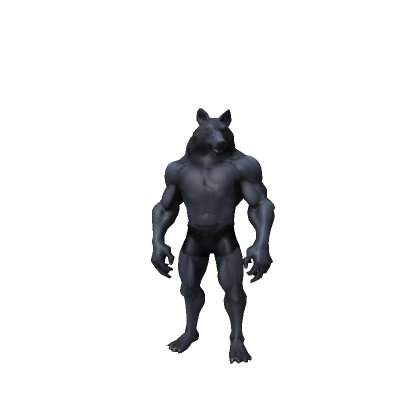 Strong Dark Wolf Man