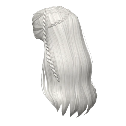 Braided Rightful Queen Hair in White