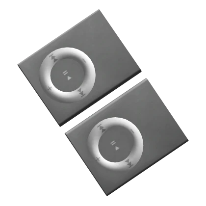 Grey MP3 Player  Y2K Hairclip