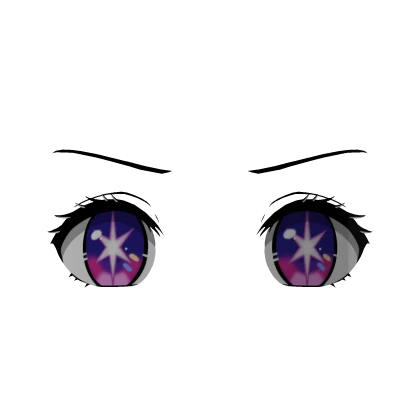 Starry Idol Eyes Purple (3D Face Accessory)
