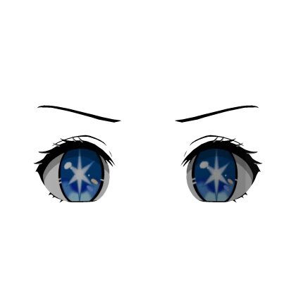 Starry Idol Eyes Blue (3D Face Accessory)