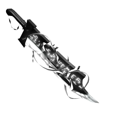 Black White Riven Sword