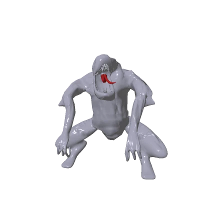 Scary Monster Dog Recolorable