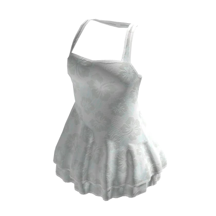 White Halterneck Dress