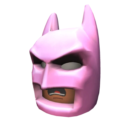 Pink Brick Bat Guy Blocky Mask🦇