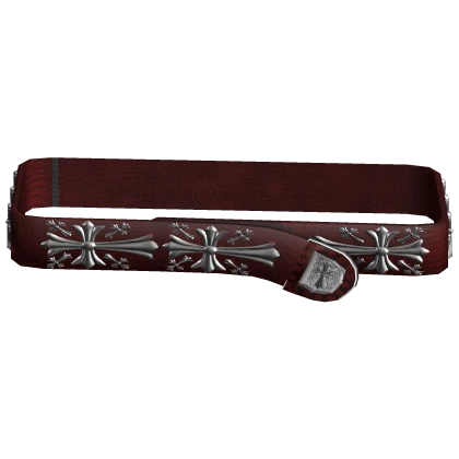Red Metal Cross Belt 1.0