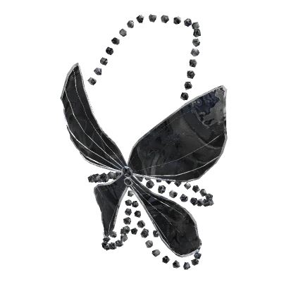 Fairy Set - Reflective Butterfly Corset | Black