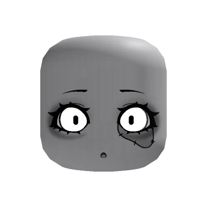 [Glowing] [Recolorable] Cute Zombie Ghost Face