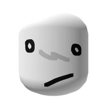 Sad Upset Goober Silly Scared Face [White]