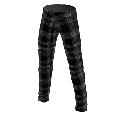 ⭐ Black Flannel Plaid Sleep Pants Pajamas pj emo