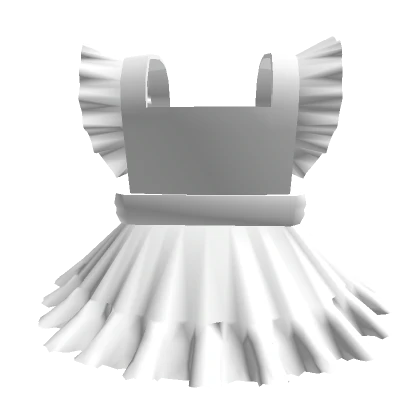  3.0 Cute White Maid Dress Apron