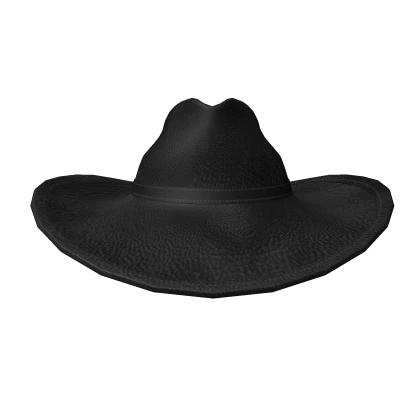 Leather Cowboy Hat (Black