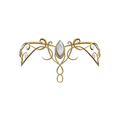 Elven Tiara with White gemstone