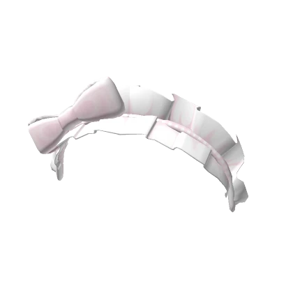 Kawaii Pink Ruffle Bow Headband Without Ears