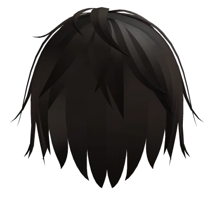 brown messy anime hairstyle